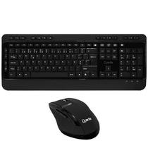 Teclado e Mouse Sem Fio Quanta QTKTM1600  Preto (Portugues)