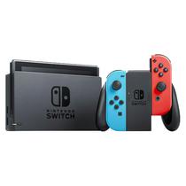 Console Nintendo Switch Had-s-Kabaa / 32GB / Versao Japao - Vermelho/Azul Neon