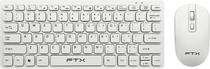 Teclado e Mouse Sem Fio FTX FTXGK03 - Branco (Espanhol)