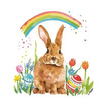 Servilletas de Papel PPD Rainbow Rabbit 233001343 33 X 33 CM 20 Unidades