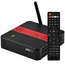 Receptor Fta Cinebox Fantasia Pro com Wi-Fi - Preto/Vermelho