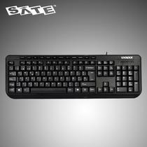 Teclado Sate AK-833 Espanhol Multimedia Black