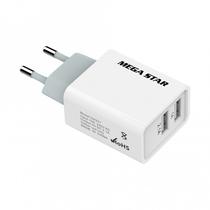 Carregador Megastar CH331 / 2 USB / 1A / 2.1A / 2V