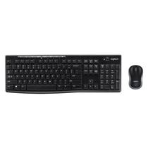 Mouse e Teclado Logitech MK270 Sem Fio / Espanhol - Preto (920-004432)