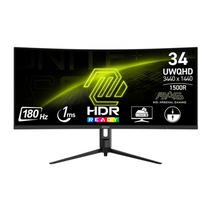 Monitor 34 MSI MAG342CQR E2 Curvo/1MS/180HZ/Preto