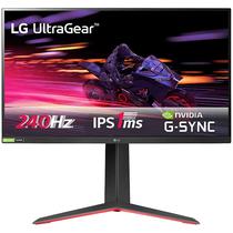 Monitor LED Gaming LG de 27" FHD Ultragear 27GP750-B HDR10/ Displayport/ /HDMI/ 240HZ- Preto/ Vermelho