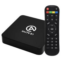 Receptor Fta Unitv S1 K10 / 4K Ultra HD/ 1+8GB / Andorid 7.1 / Wi-Fi / Bluetooth - Preto