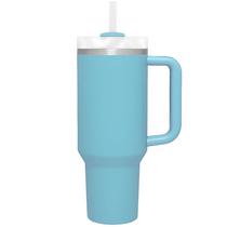 Copo Termico Prosper Stay Chill Straw Water Bottle PC-06 de 1.2 Litros - Azul Claro